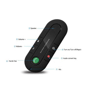 Wireless Bluetooth-compatible Handsfree Car Kit - Rob N Co Ecom